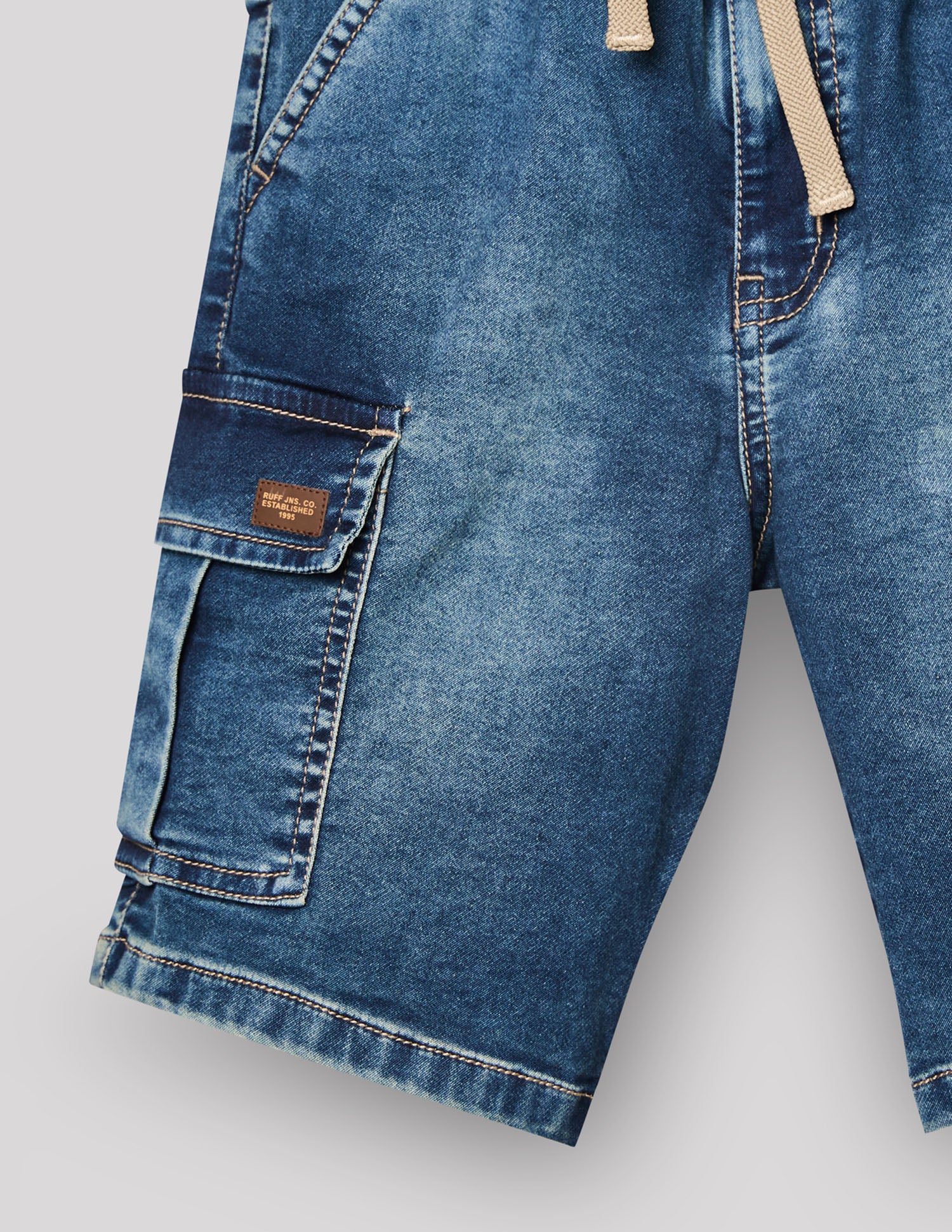 Boys Mud Stretch Denim Bermuda Shorts