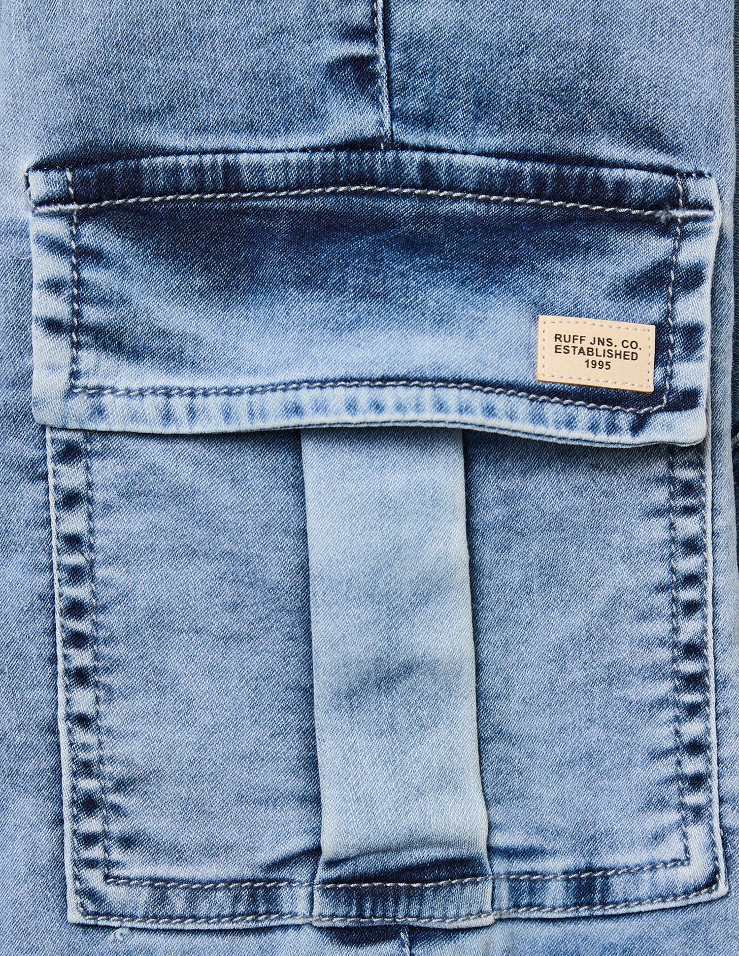 Boys Stone Stretch Denim Bermuda Shorts