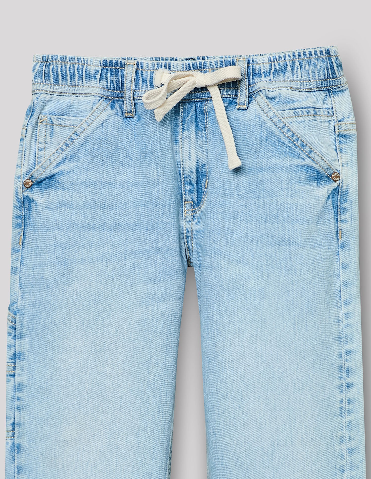 Boys Ice Cotton Denim Jogger Straight Fit Jeans