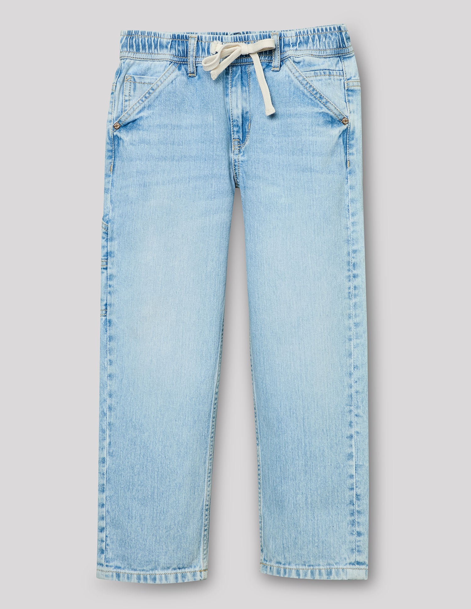 Boys Ice Cotton Denim Jogger Straight Fit Jeans
