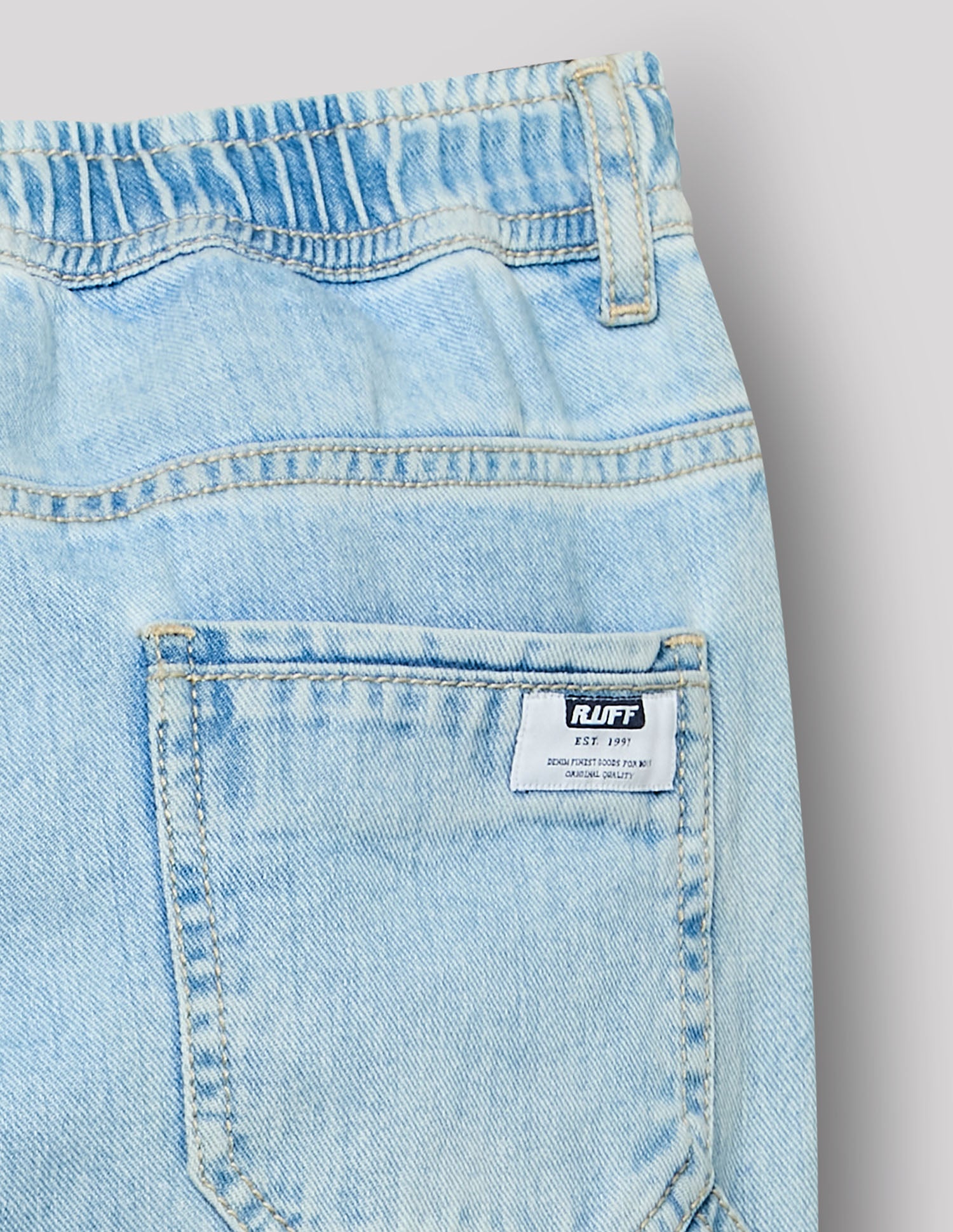 Boys Ice Cotton Denim Jogger Straight Fit Jeans