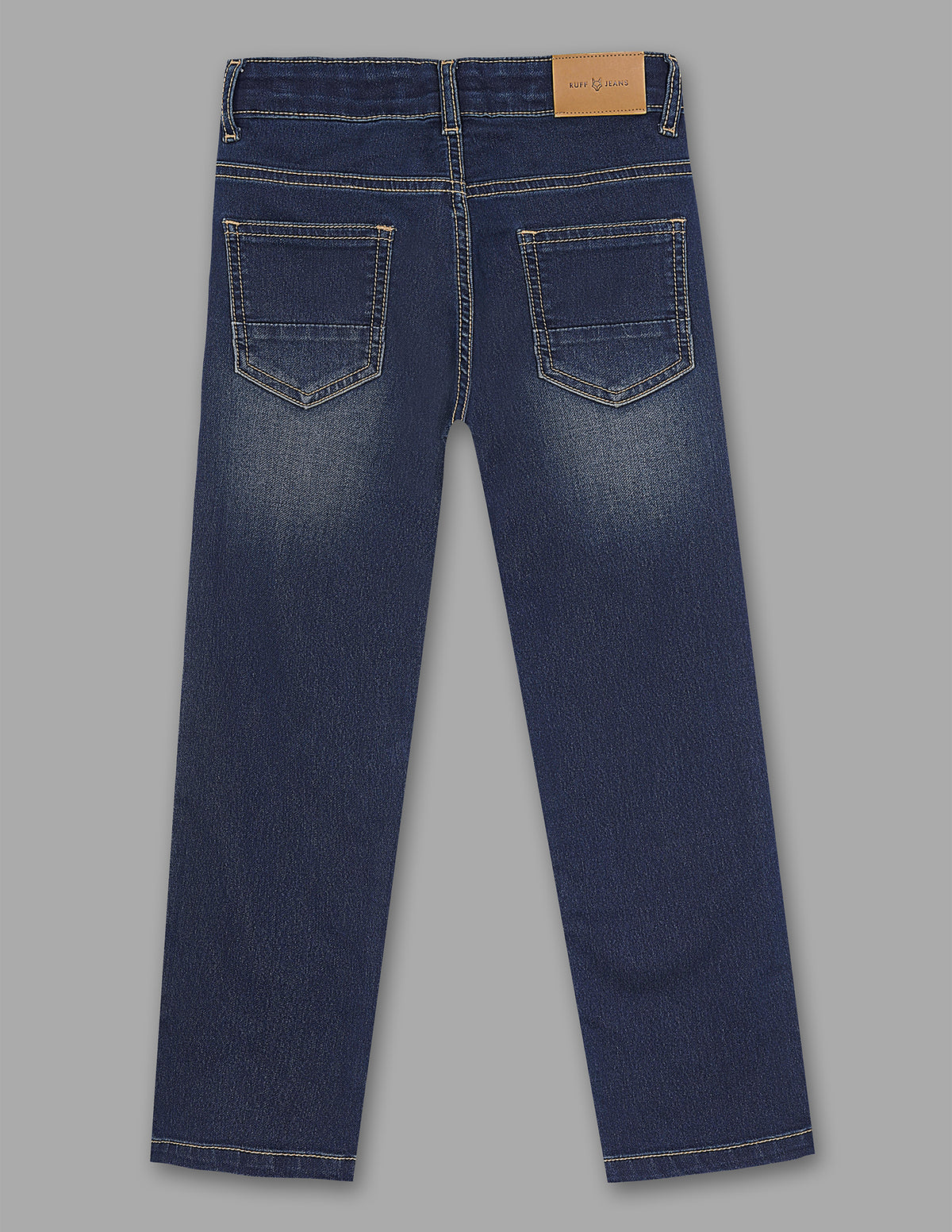 Boys Denim-X Cotton Blend Straight Fit Jeans
