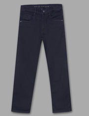 Boys Raw Cotton Blend Straight Fit Jeans