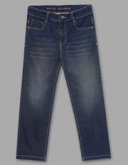 Boys Denim-X Cotton Blend Straight Fit Jeans