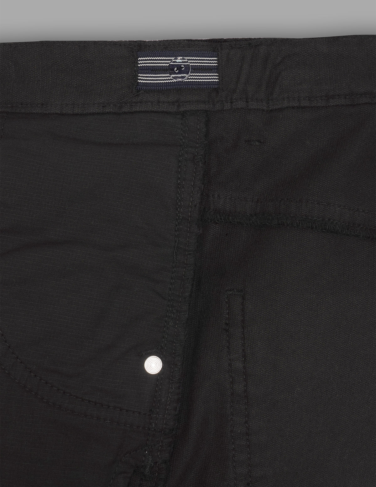 Boys Black Cotton Corduroy Straight Fit Trousers