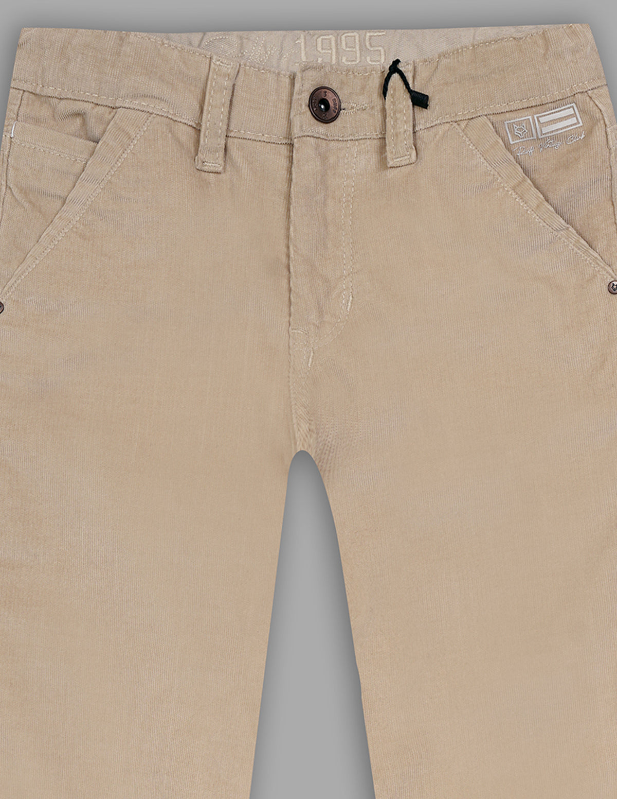 Boys Fawn Corduroy Straight Fit Trousers