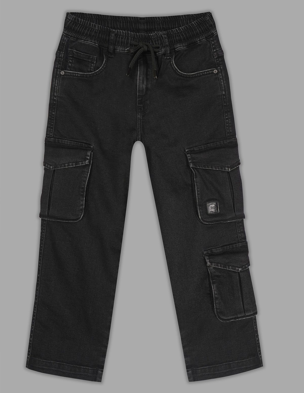 Infant Boys Black Baggy Fit Denim Jeans