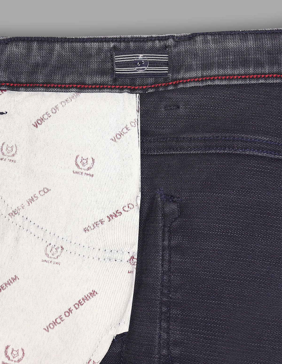 Boys G Blue Cotton Stretch Straight Fit Jeans