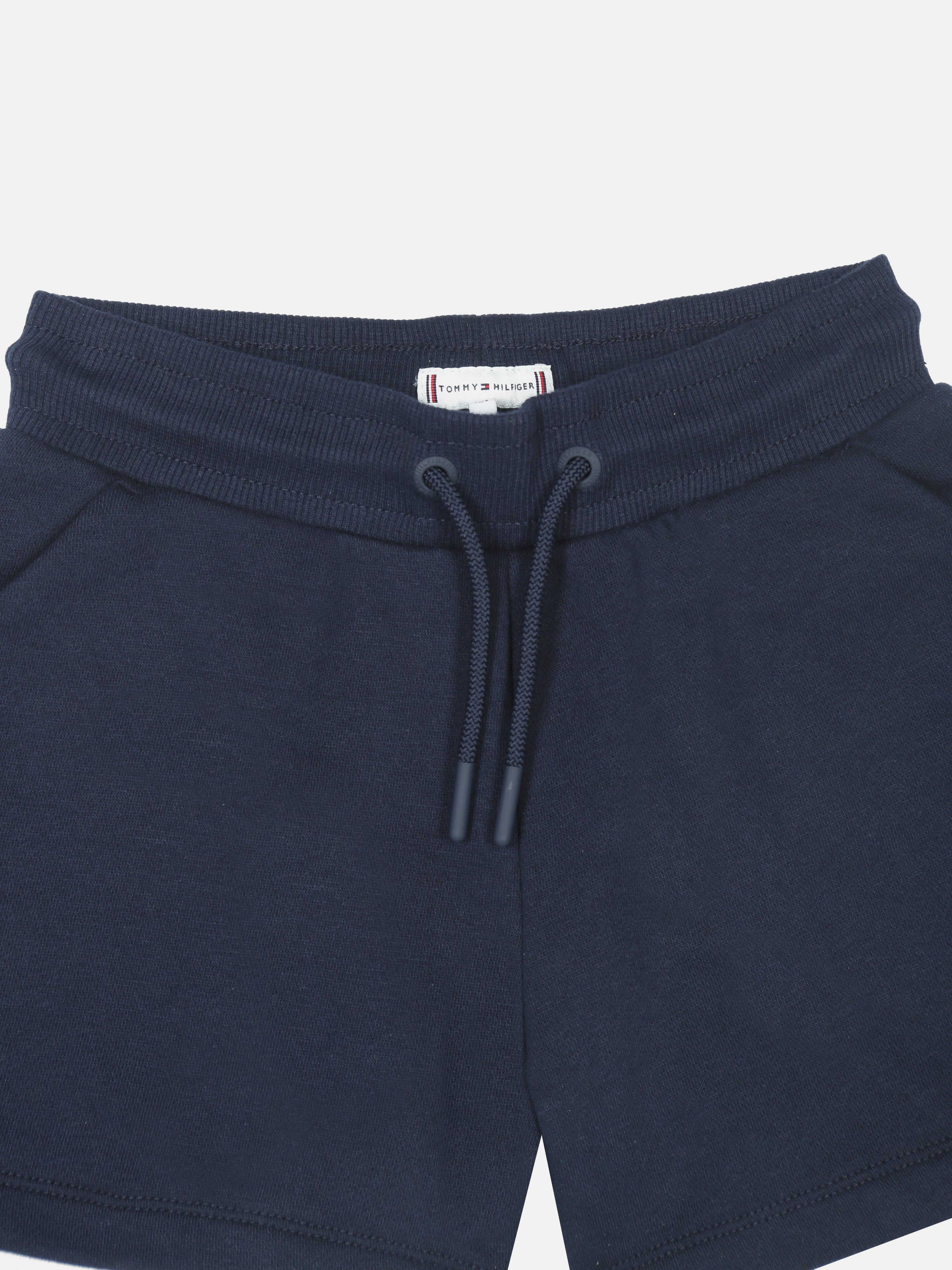 Girls Navy Logo Cotton Blend Casual Knit Bottom