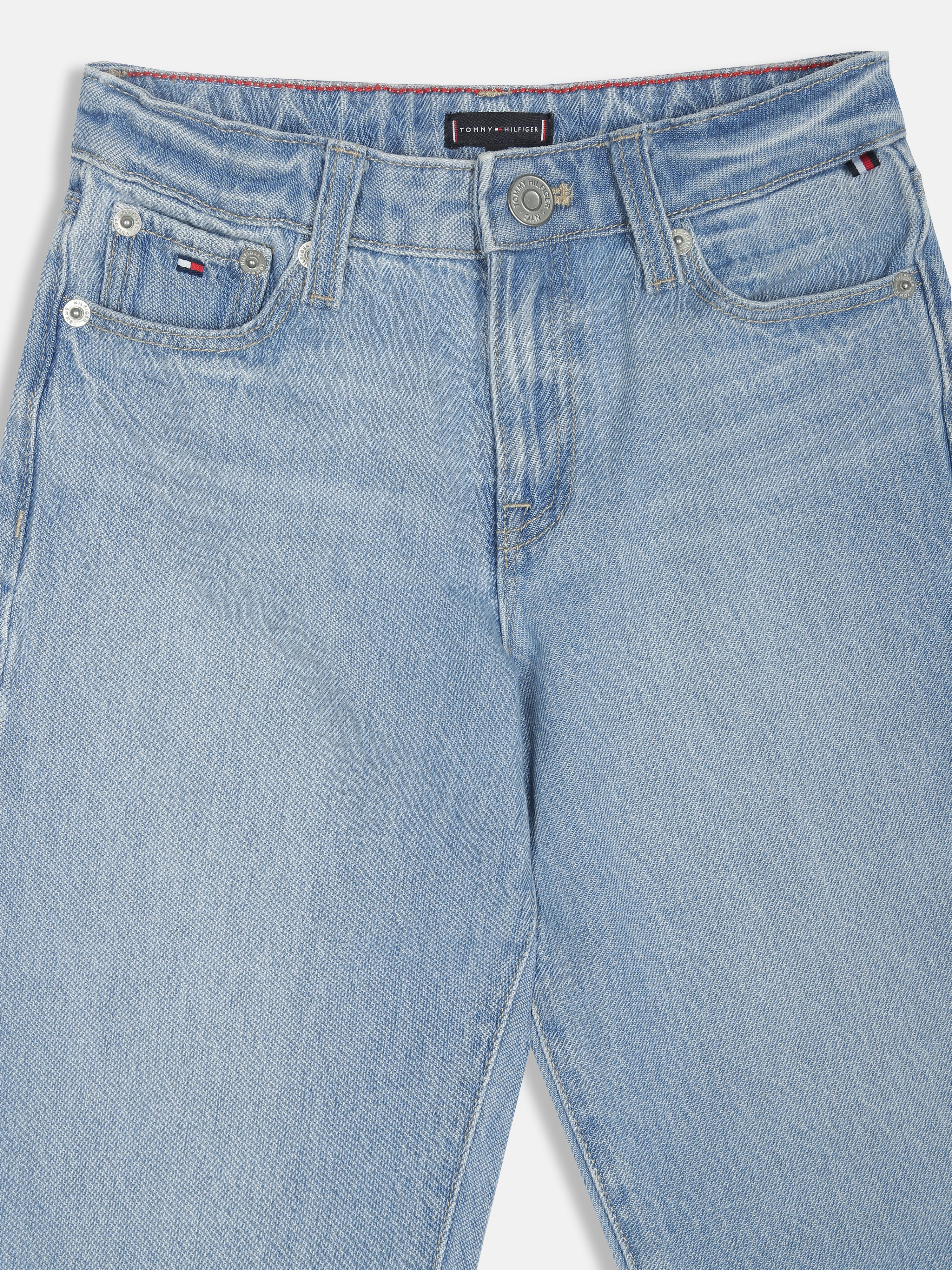 Girls Blue Loose Fit BCI Cotton Casual Denim Jeans