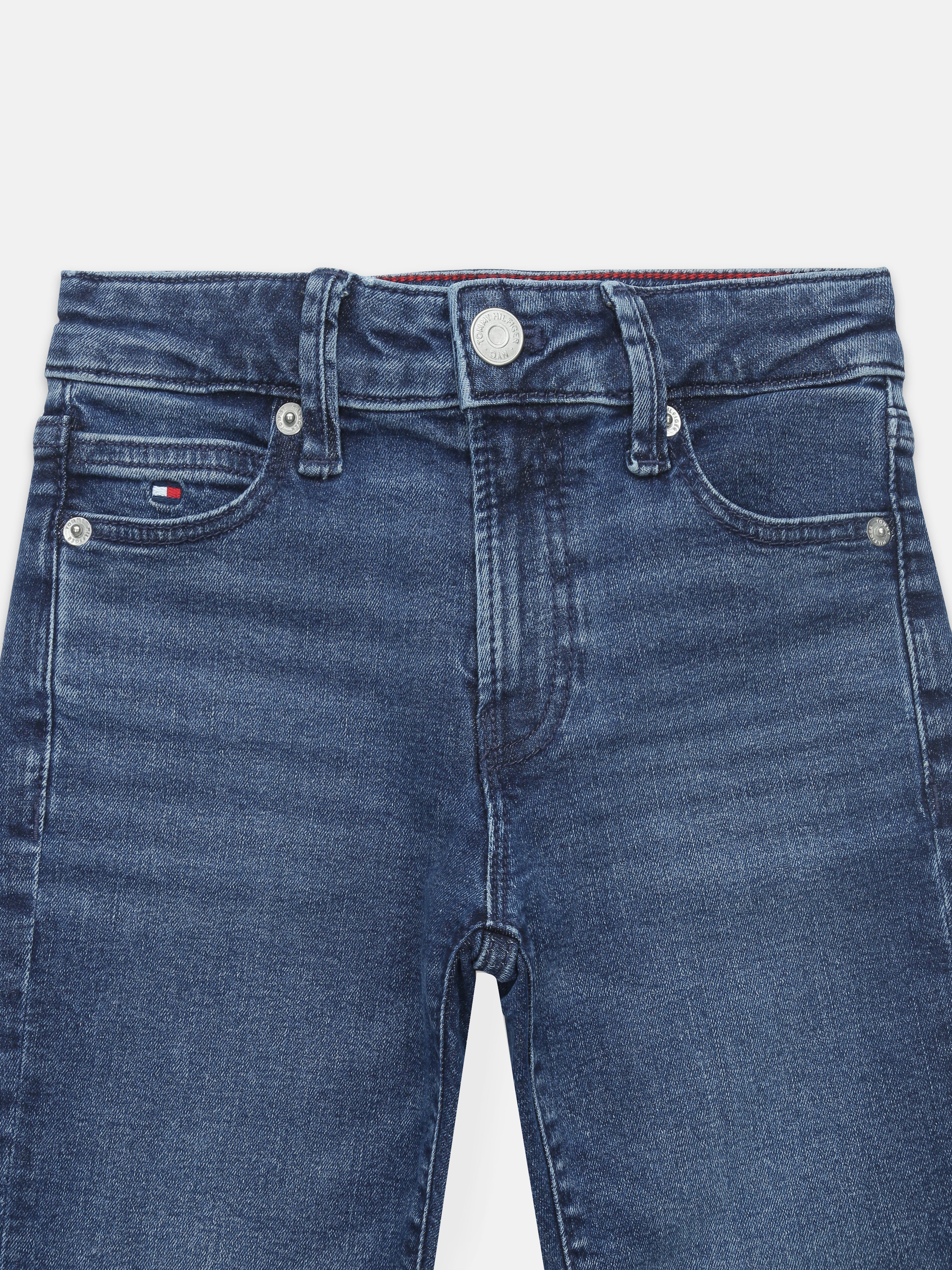 Boys Blue Straight Fit Mid Rise Jeans