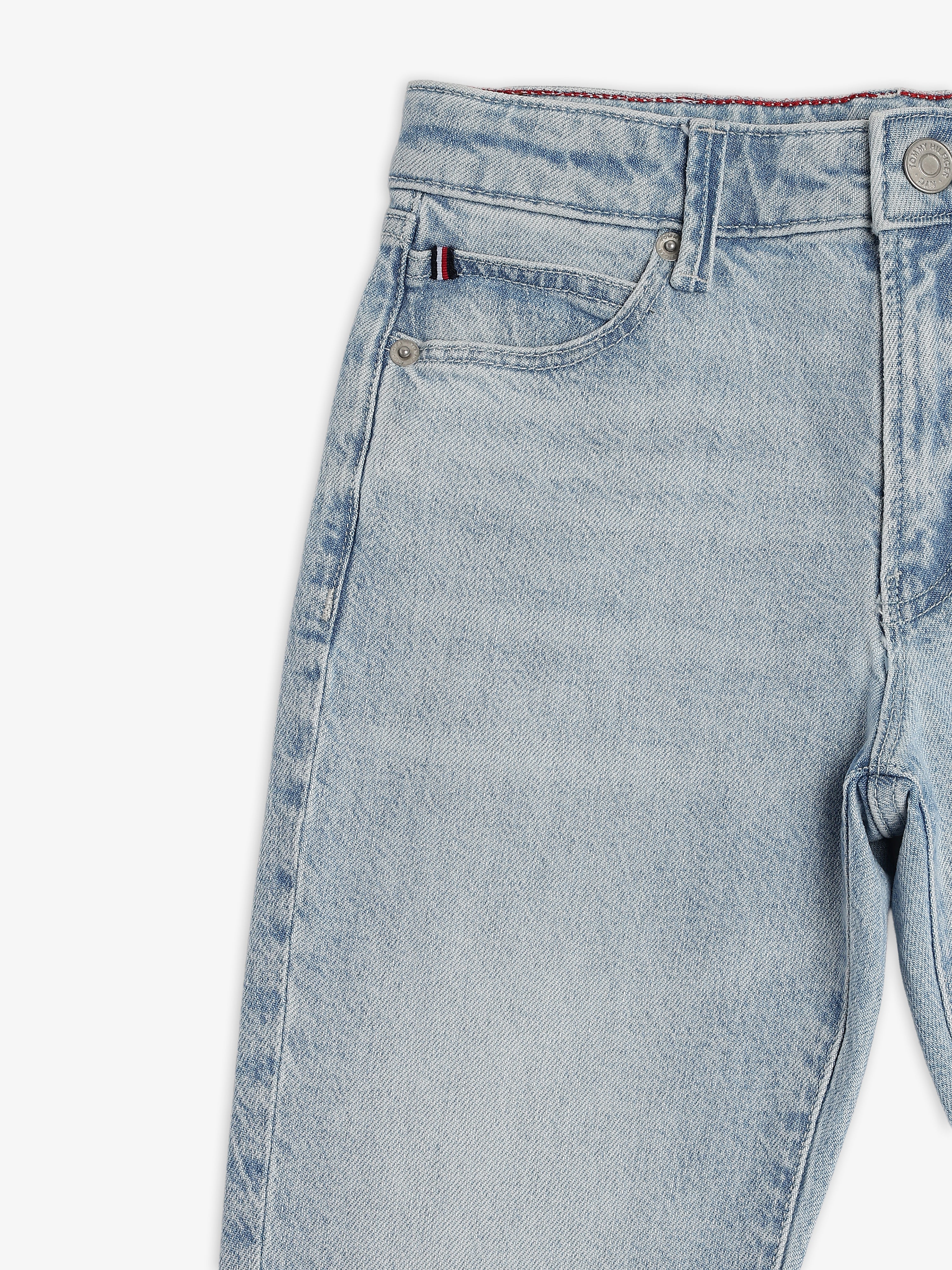 Girls Blue Straight Fit BCI Cotton Denim Bottom