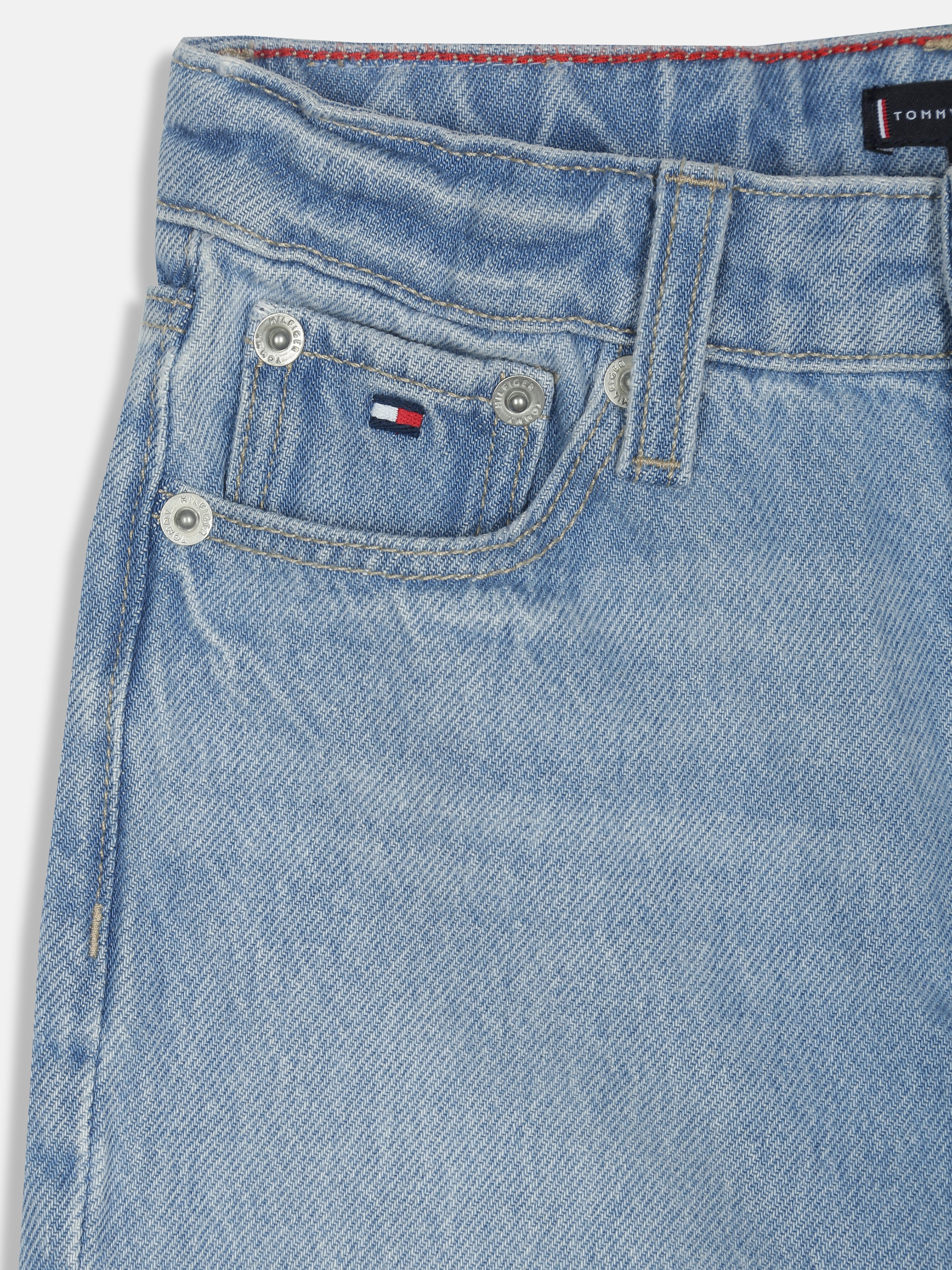 Girls Blue Loose Fit BCI Cotton Casual Denim Jeans