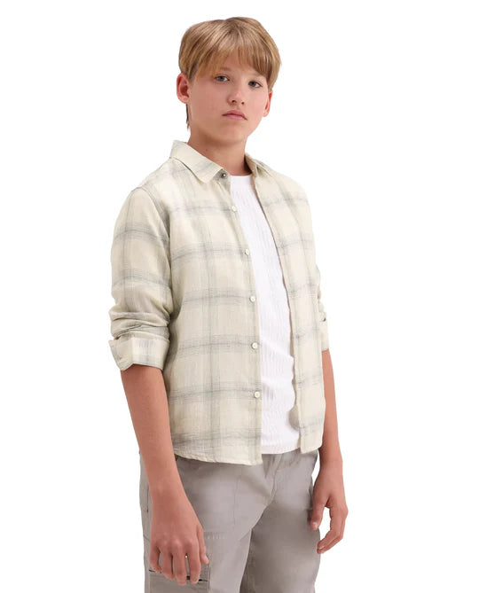 Rare Ones Boys Pink Cotton Blend Regular Fit Shirt