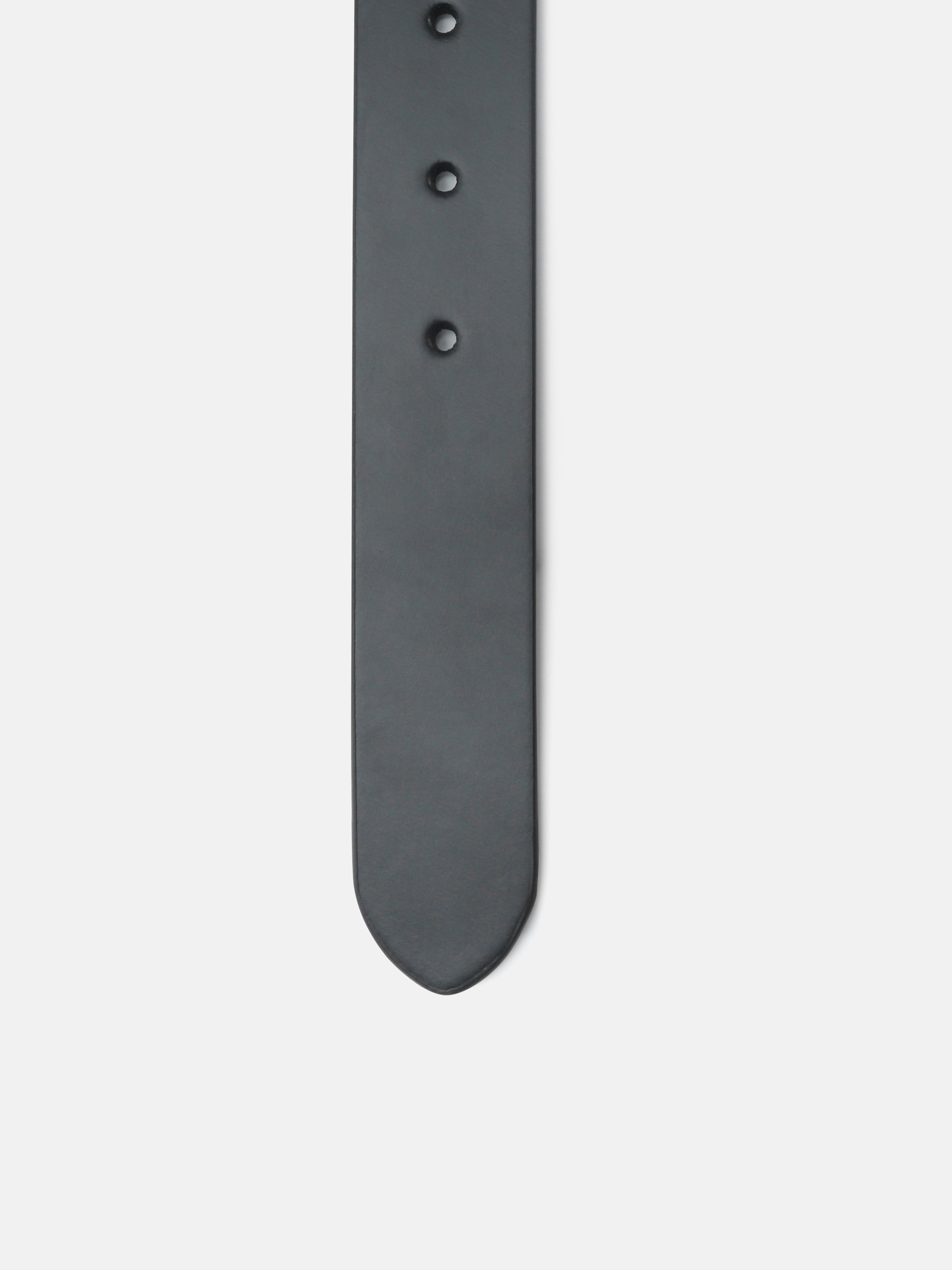 Kids Black Solid Leather Casual Belt