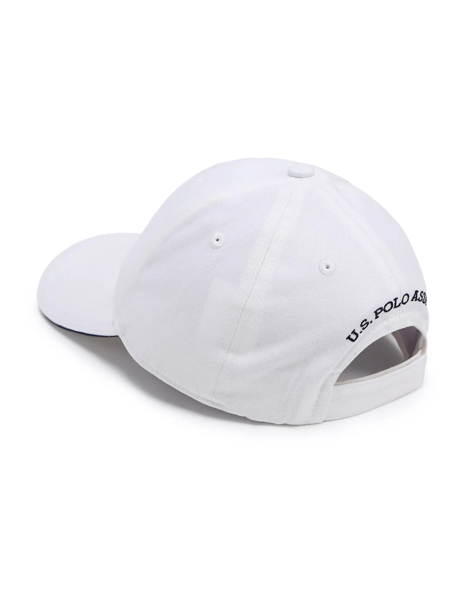 Boys White Cotton Brand Embroidered Twill Cap