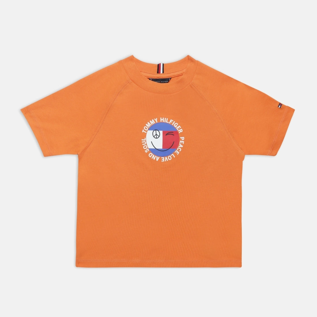 Boys Lush Orange Graphic Cotton Regular Fit T-Shirt