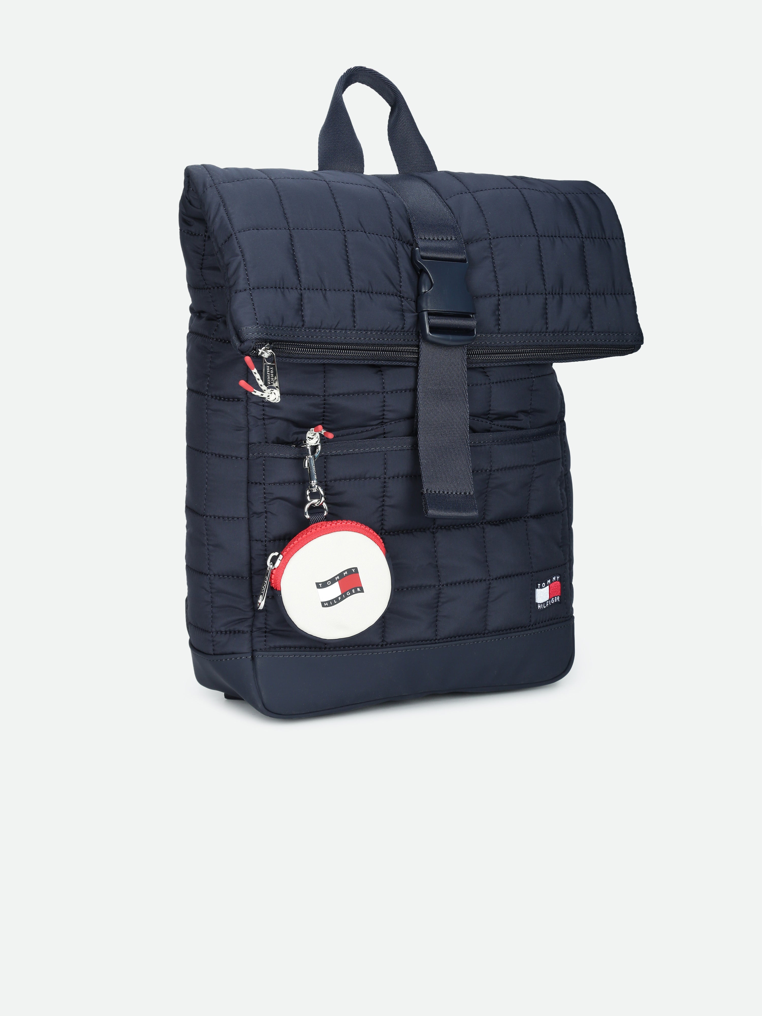 Kids Blue Quilted Polyester Blend Casual Bag