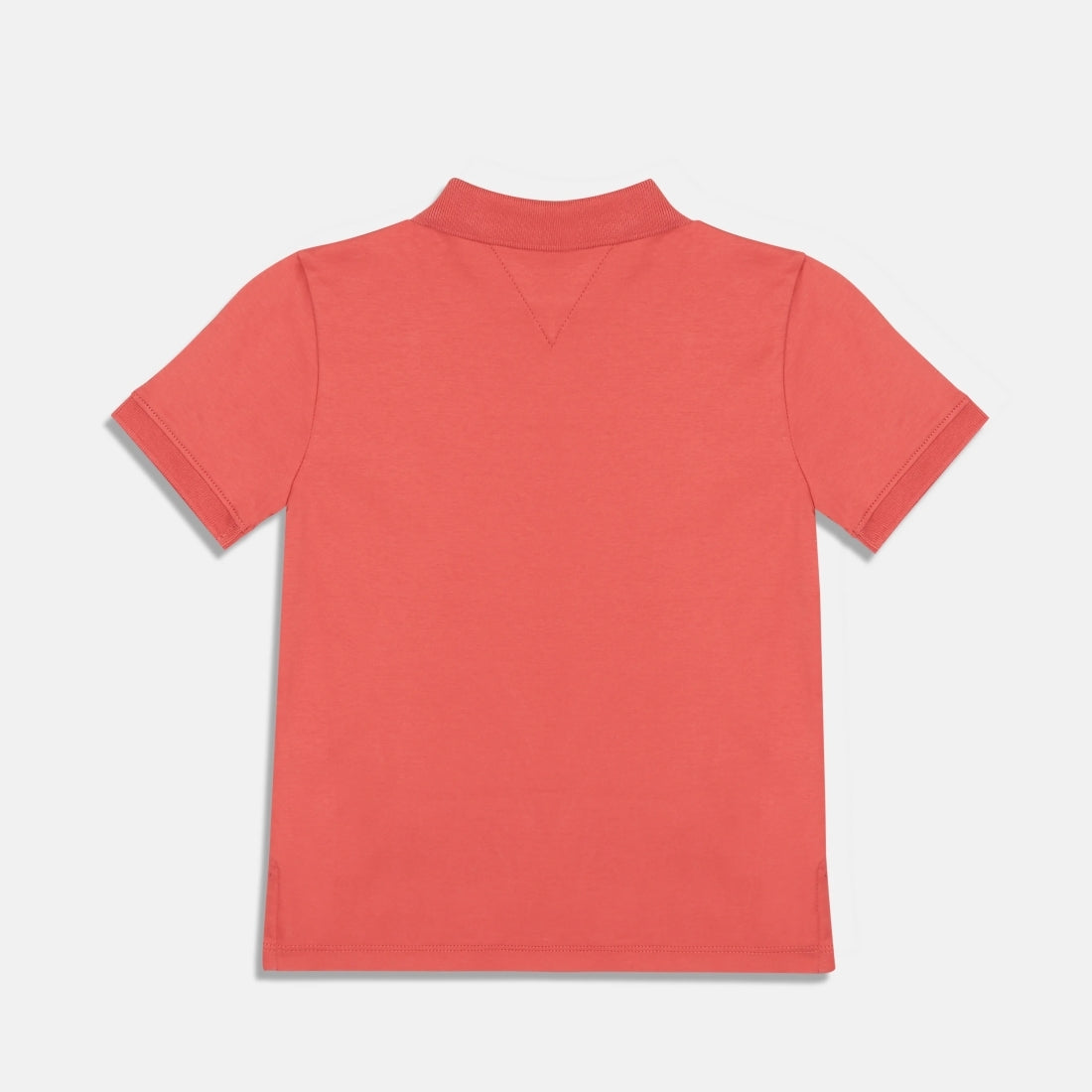 Boys Terracotta Red Cotton Polo T-Shirt Regular Fit