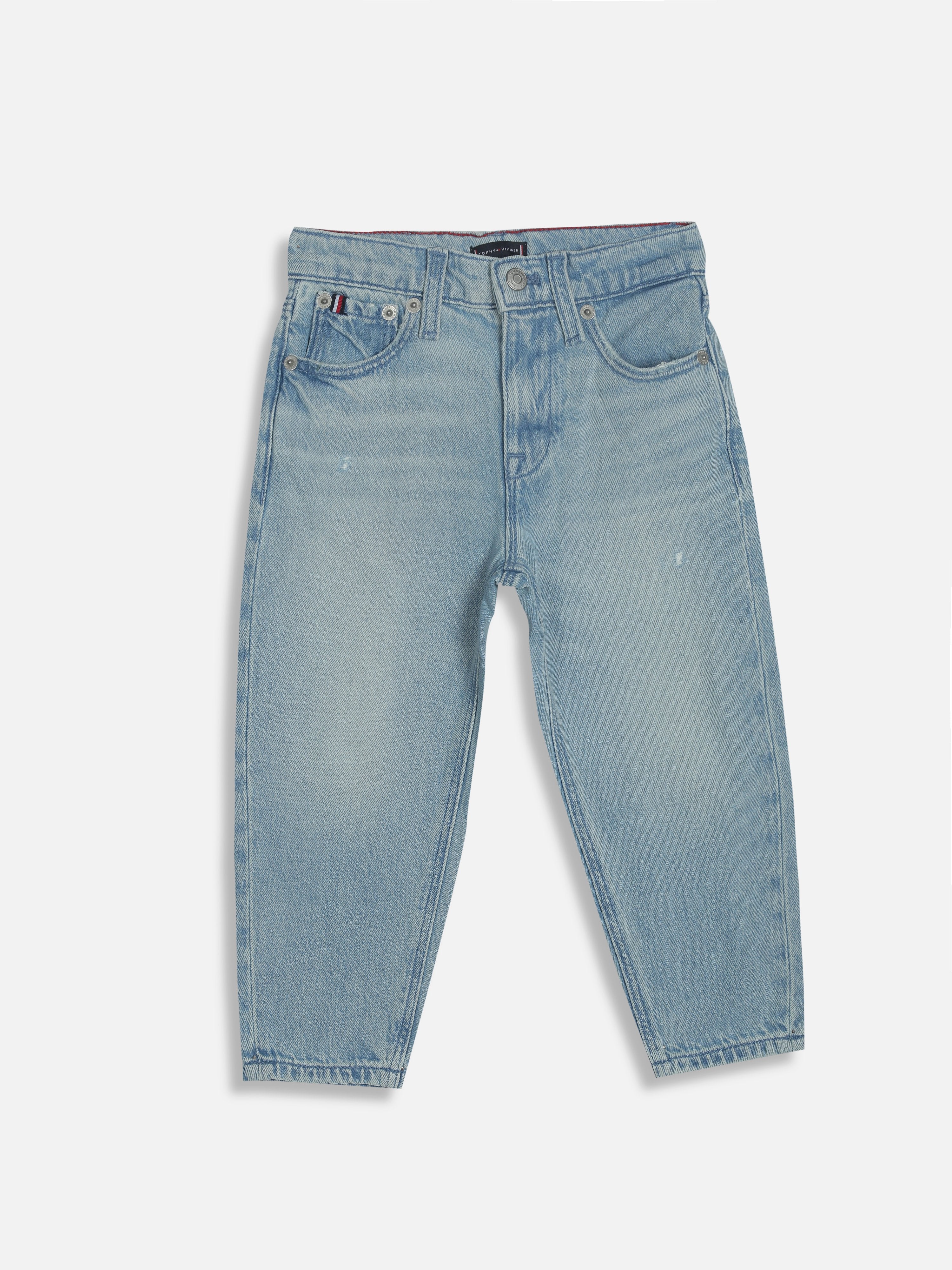 Boys Blue Regular Fit Mid Rise Jeans