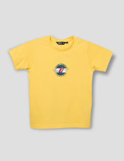 Boys Lemon Cotton Stretch Crew Neck T-Shirt