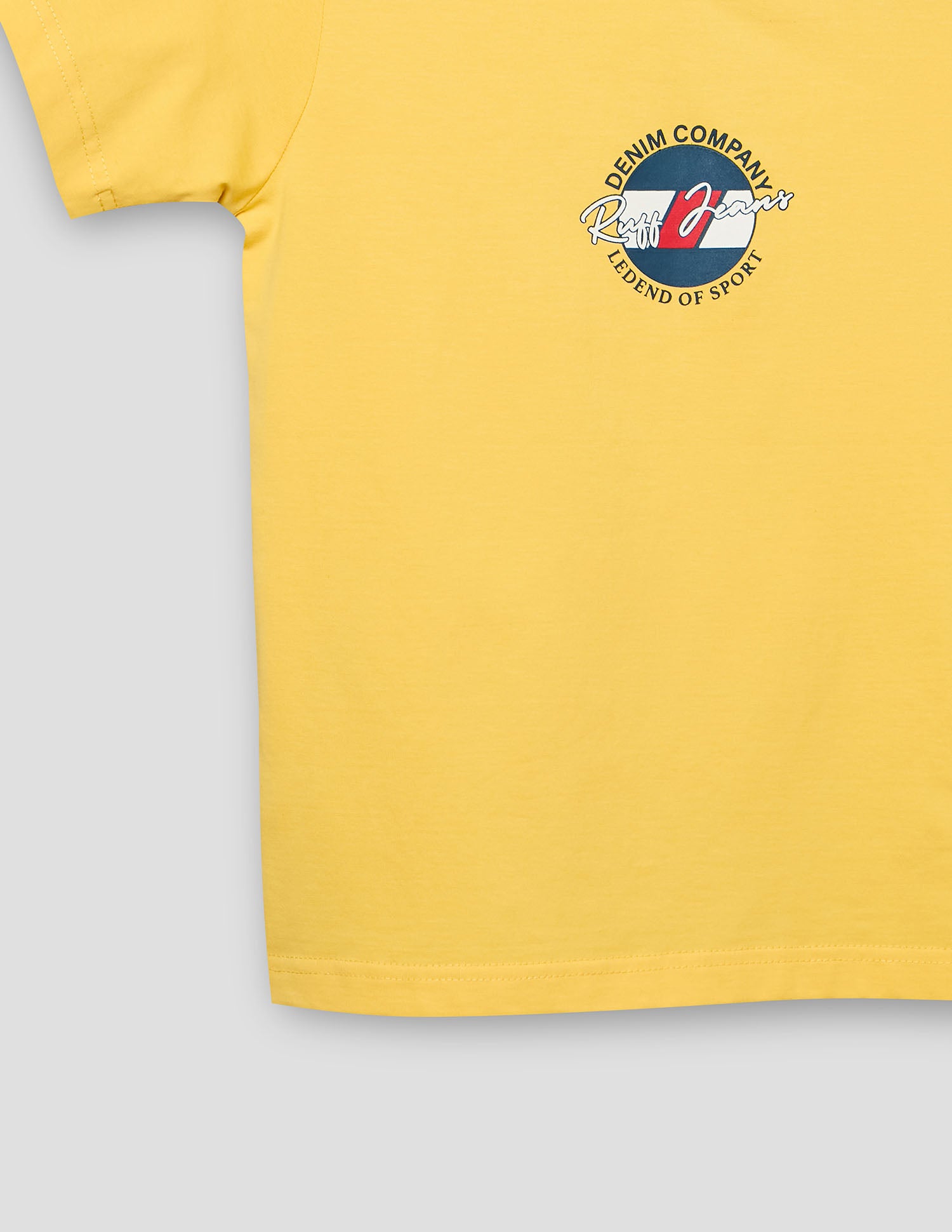 Boys Lemon Cotton Stretch Crew Neck T-Shirt