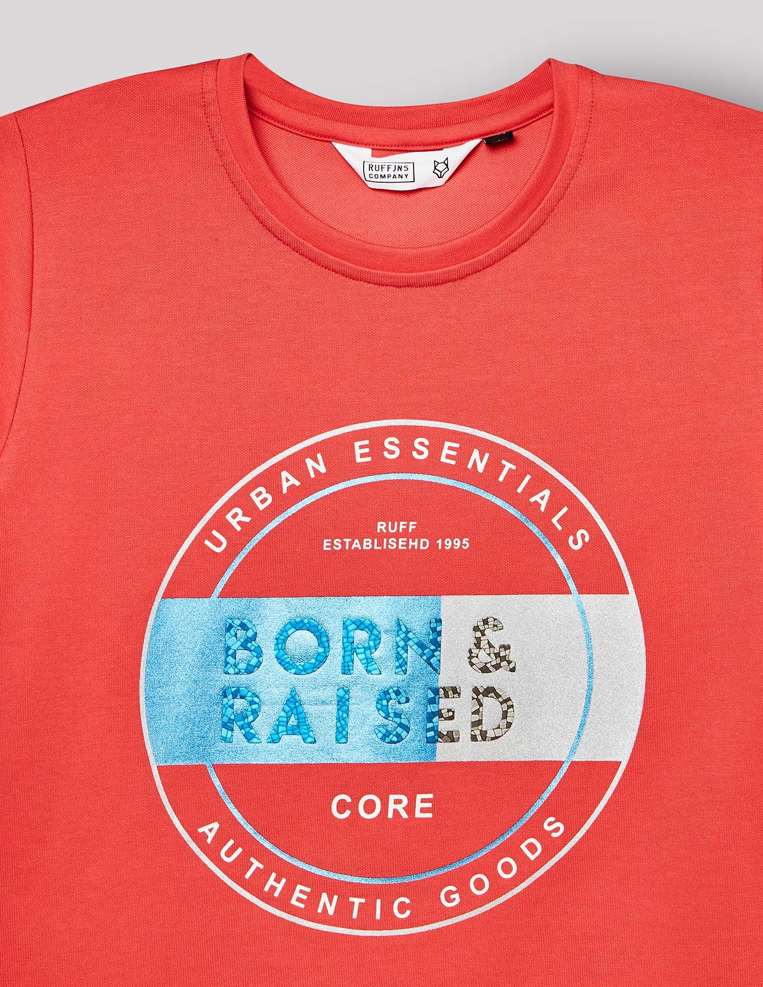 Boys Carrot Orange Cotton Stretch Crew Neck T-Shirt