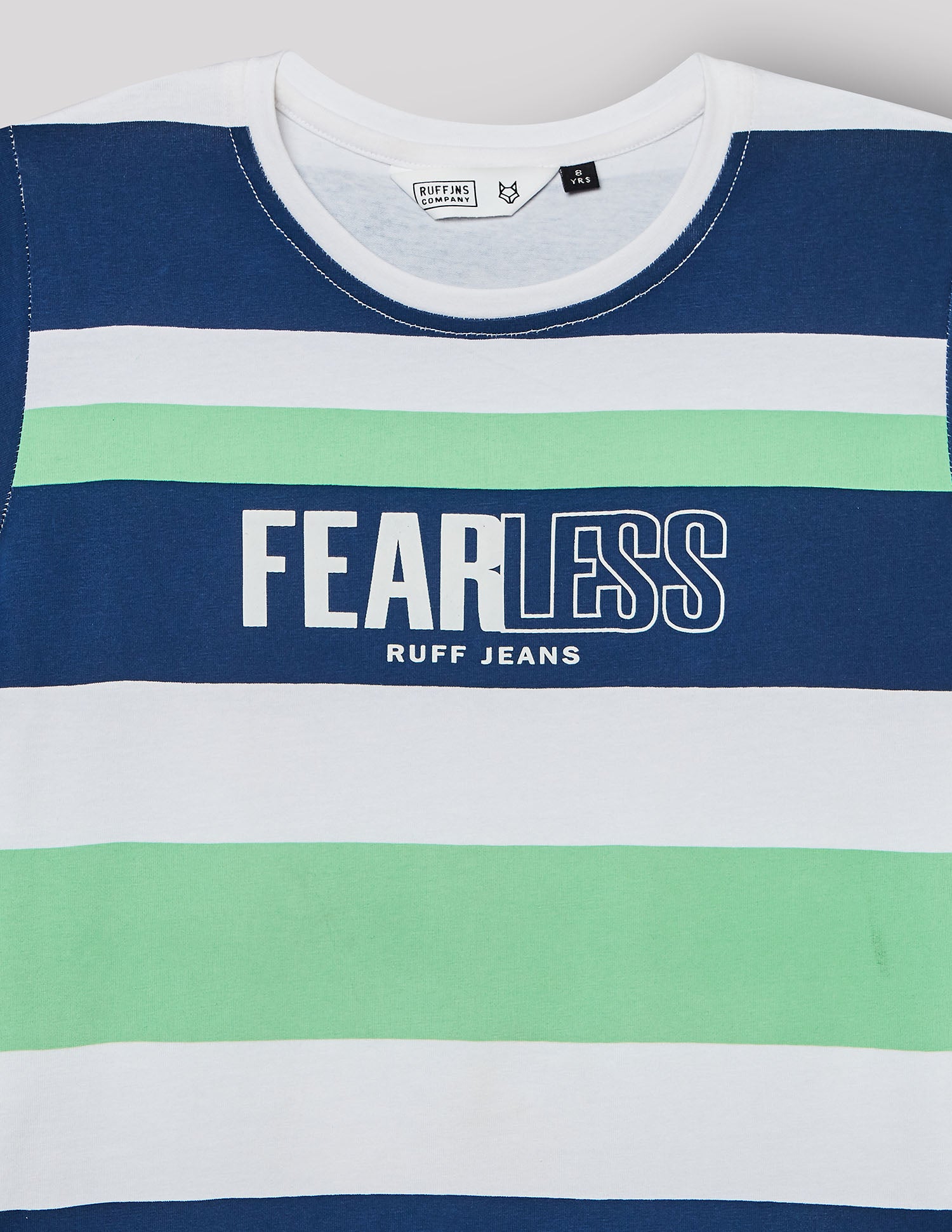 Boys Green Cotton Stretch Crew Neck Smart Fashion T-Shirt