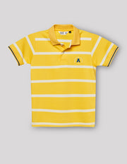 Boys Lemon Cotton Blend Polo T-Shirt – Half Sleeve