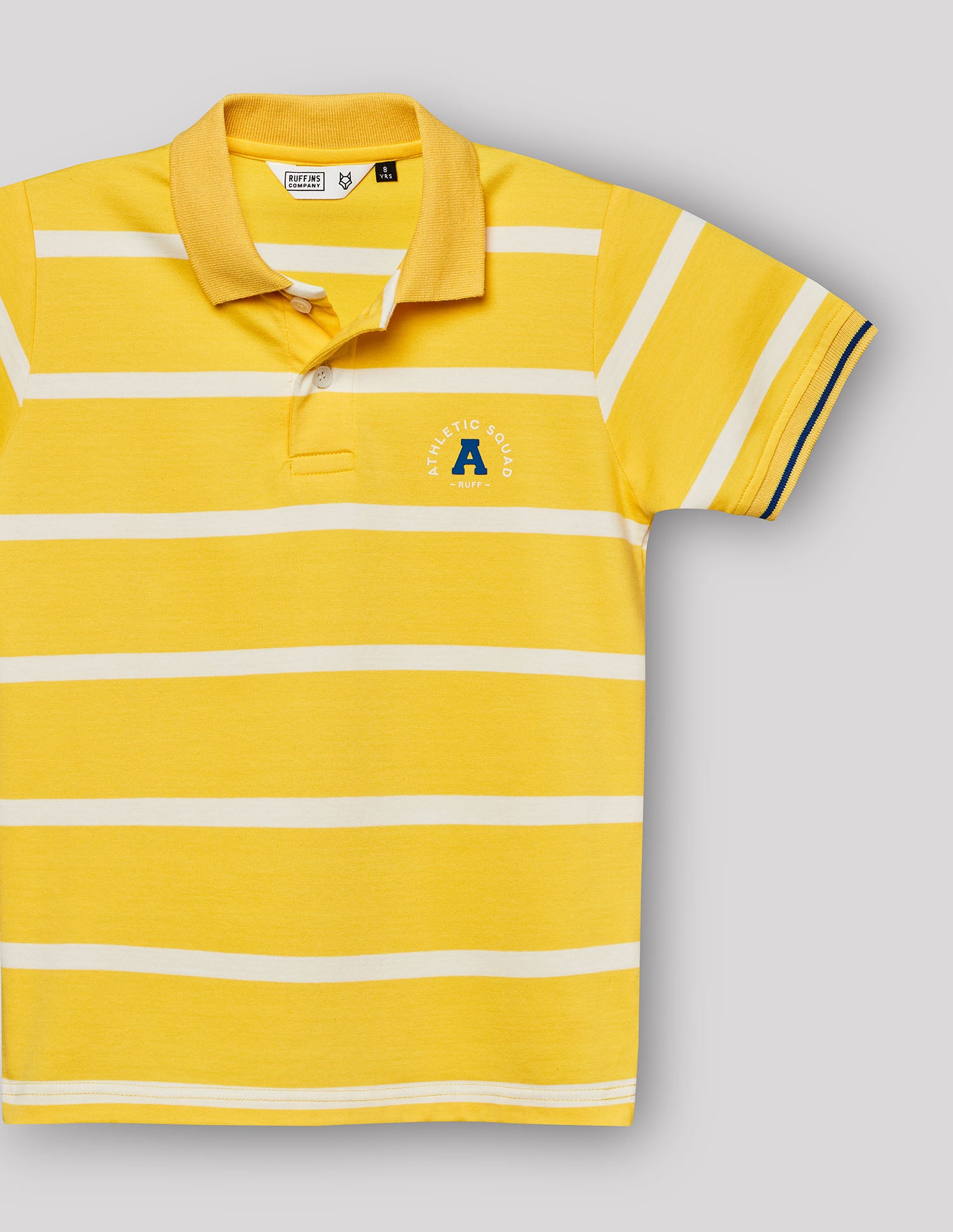 Boys Lemon Cotton Blend Polo T-Shirt – Half Sleeve