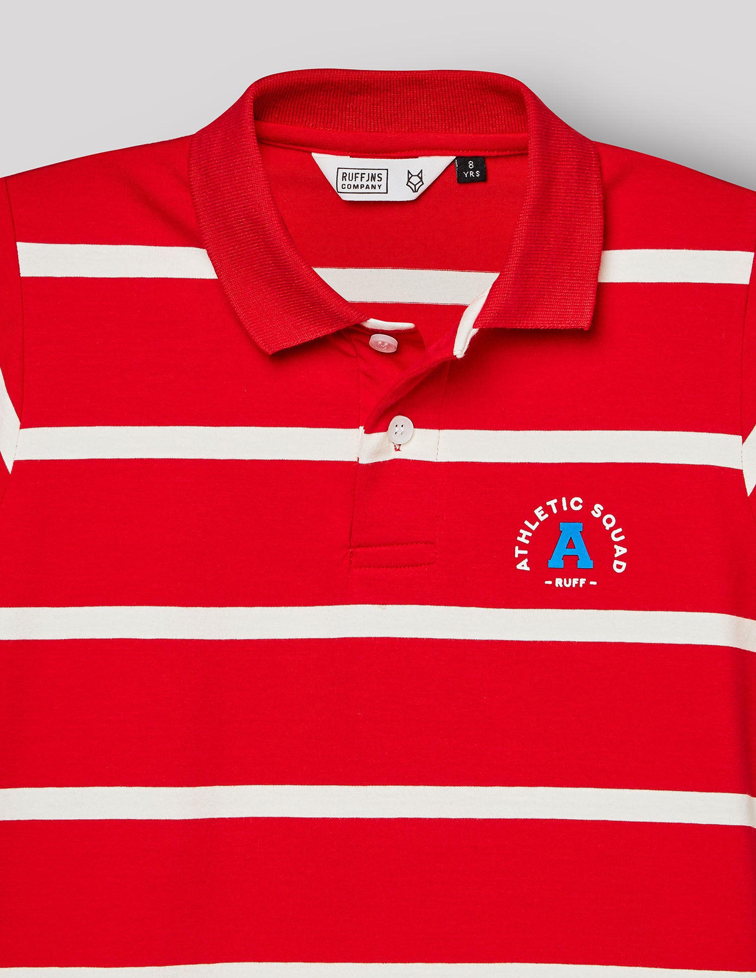 Boys Red Cotton Blend Polo T-Shirt – Half Sleeve