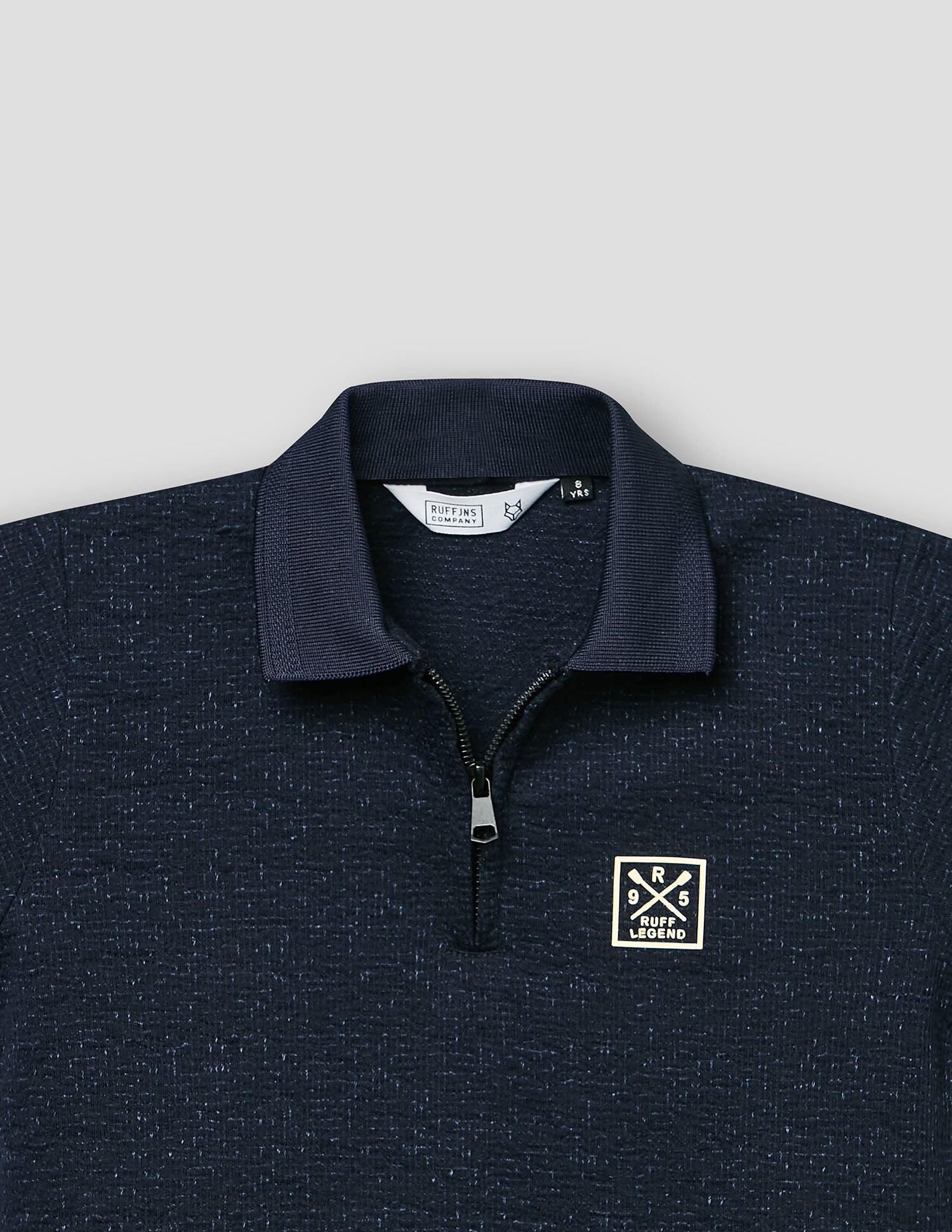 Boys Indigo Cotton Blend Polo T-Shirt – Half Sleeve