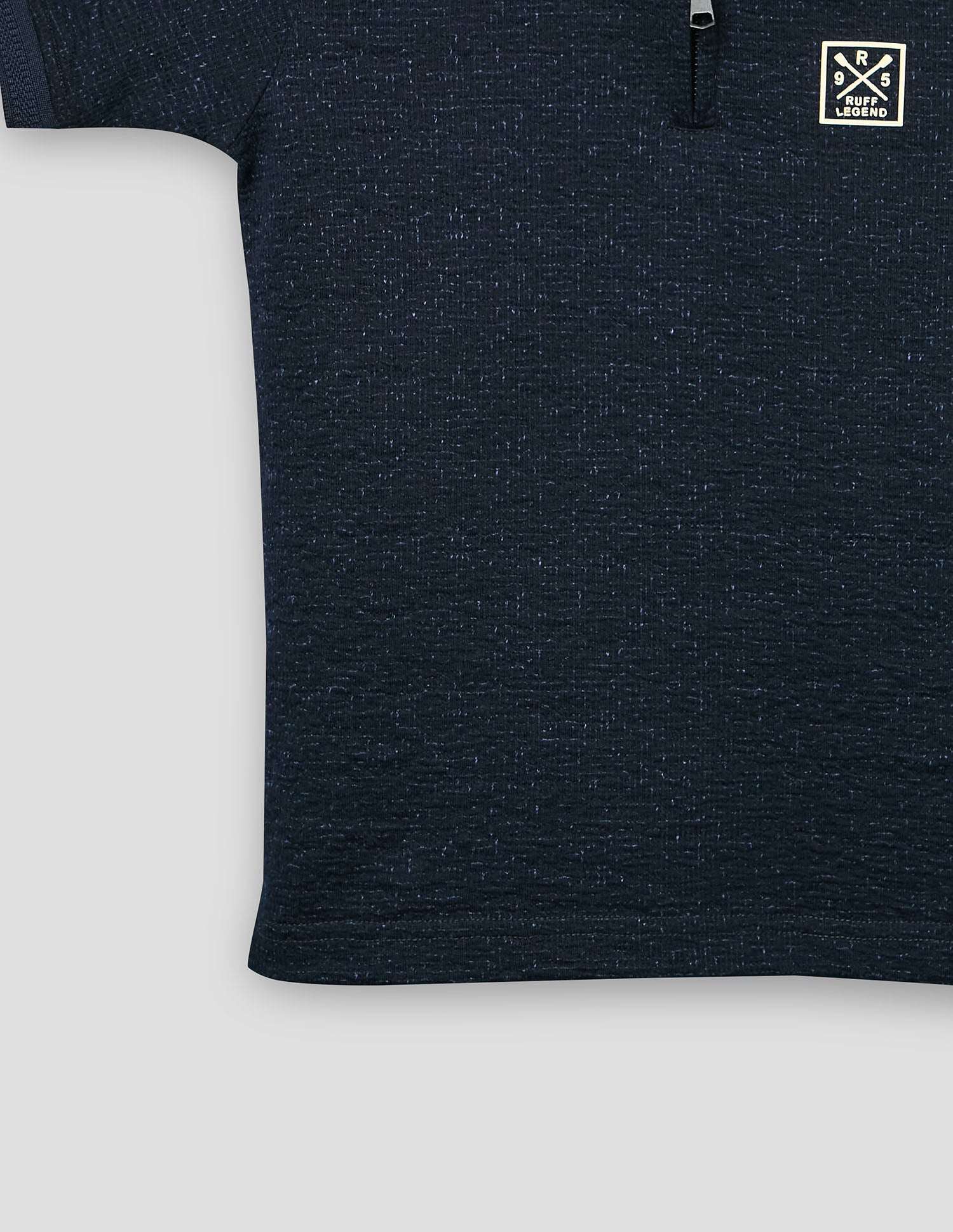 Boys Indigo Cotton Blend Polo T-Shirt – Half Sleeve