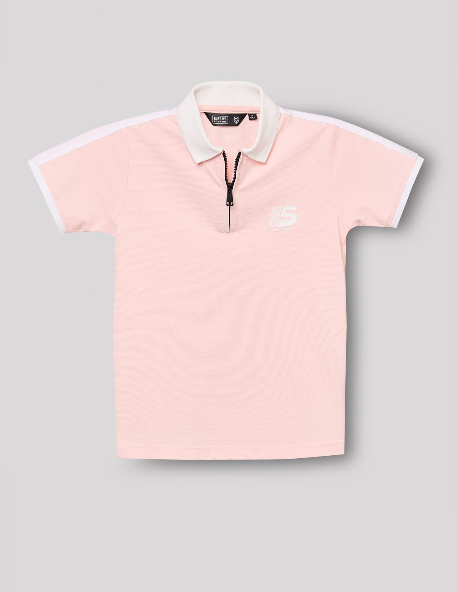 Boys Pink Cotton Blend Polo T-Shirt – Half Sleeve