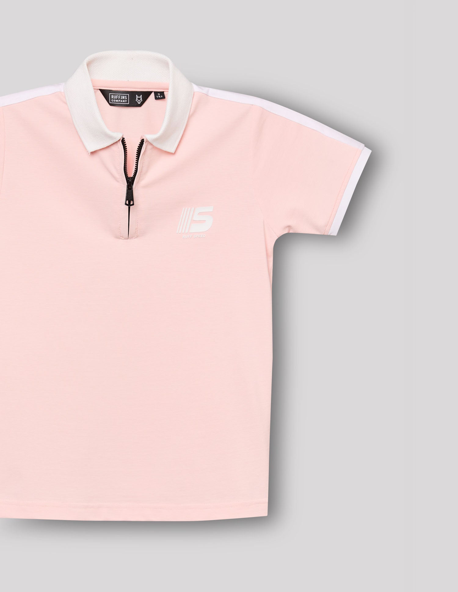 Boys Pink Cotton Blend Polo T-Shirt – Half Sleeve