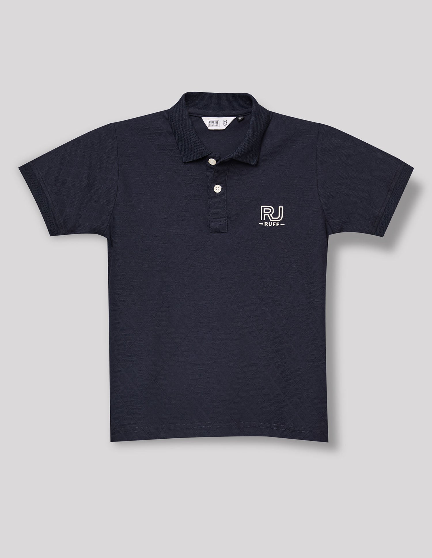 Boys Navy Cotton Stretch Polo T-Shirt – Half Sleeve