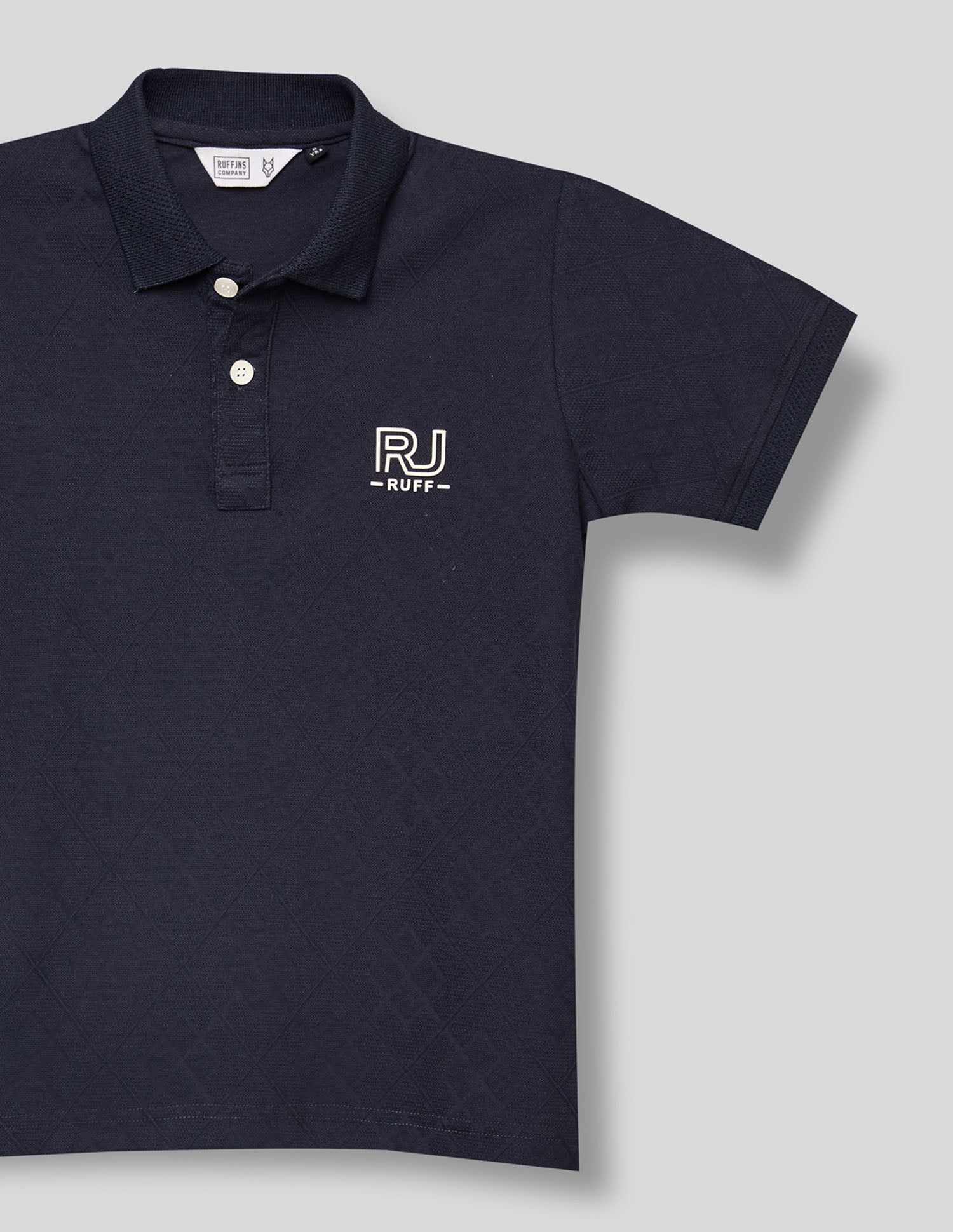 Boys Navy Cotton Stretch Polo T-Shirt – Half Sleeve