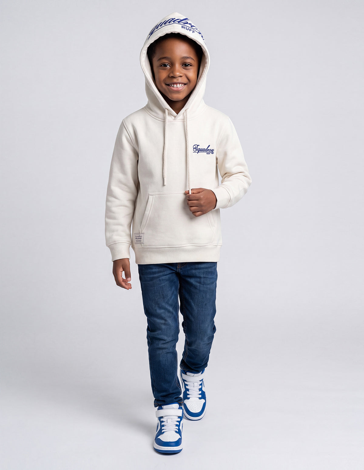 Infant Boys White Hooded Fashion T-Shirt