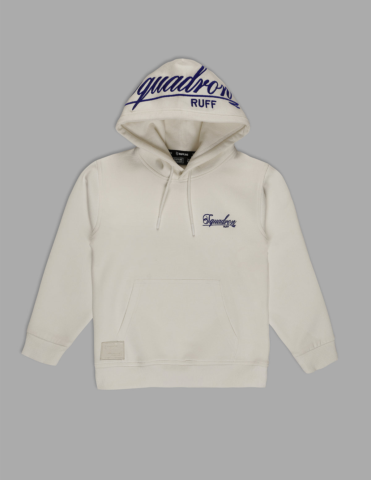 Boys White Cotton Blend Hooded T-Shirt