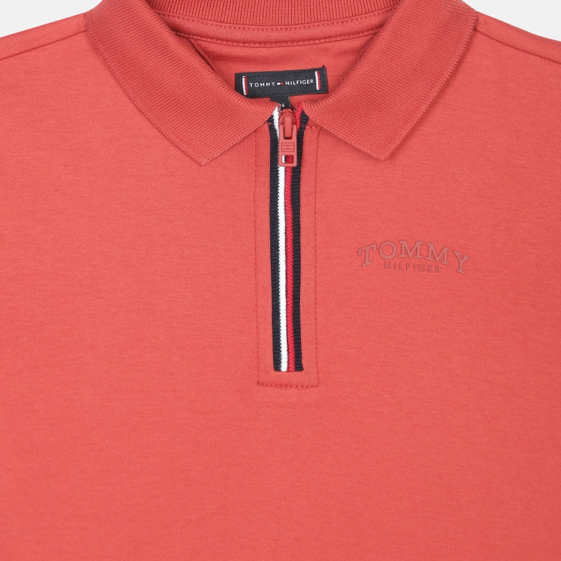 Boys Terracotta Red Cotton Polo T-Shirt Regular Fit