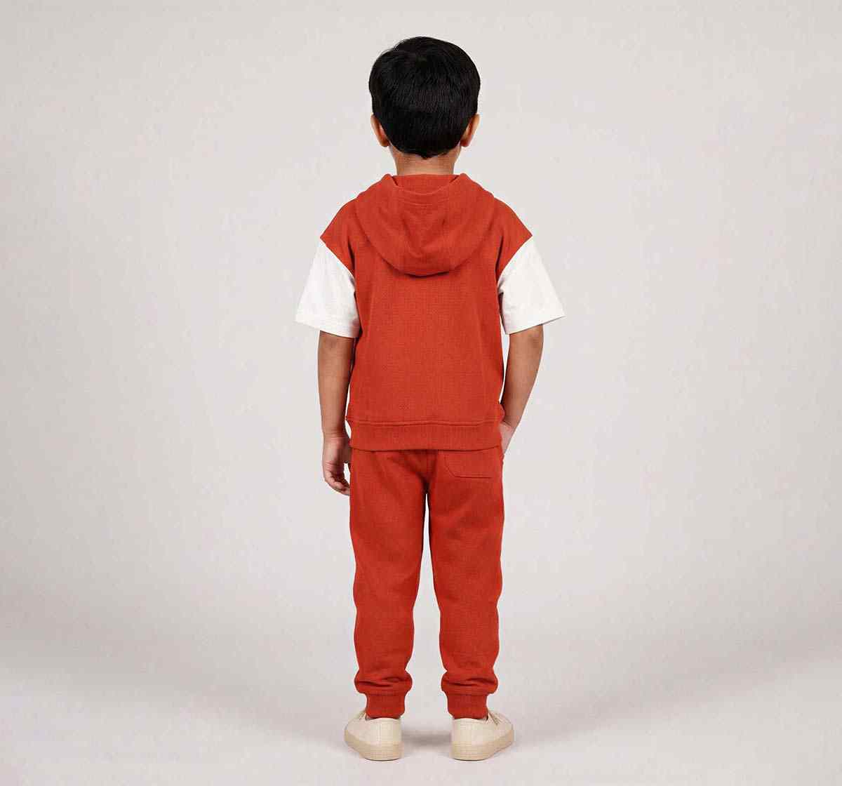 Hooded T-Shirt Withjogger Coordinate Set Red