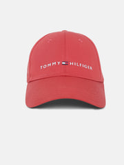Kids Red Logo Organic Cotton Casual Cap
