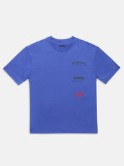 Boys Blue Graphic Cotton T-Shirt