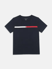 Boys Desert Sky Embroidered Logo Cotton Regular Fit T-Shirt