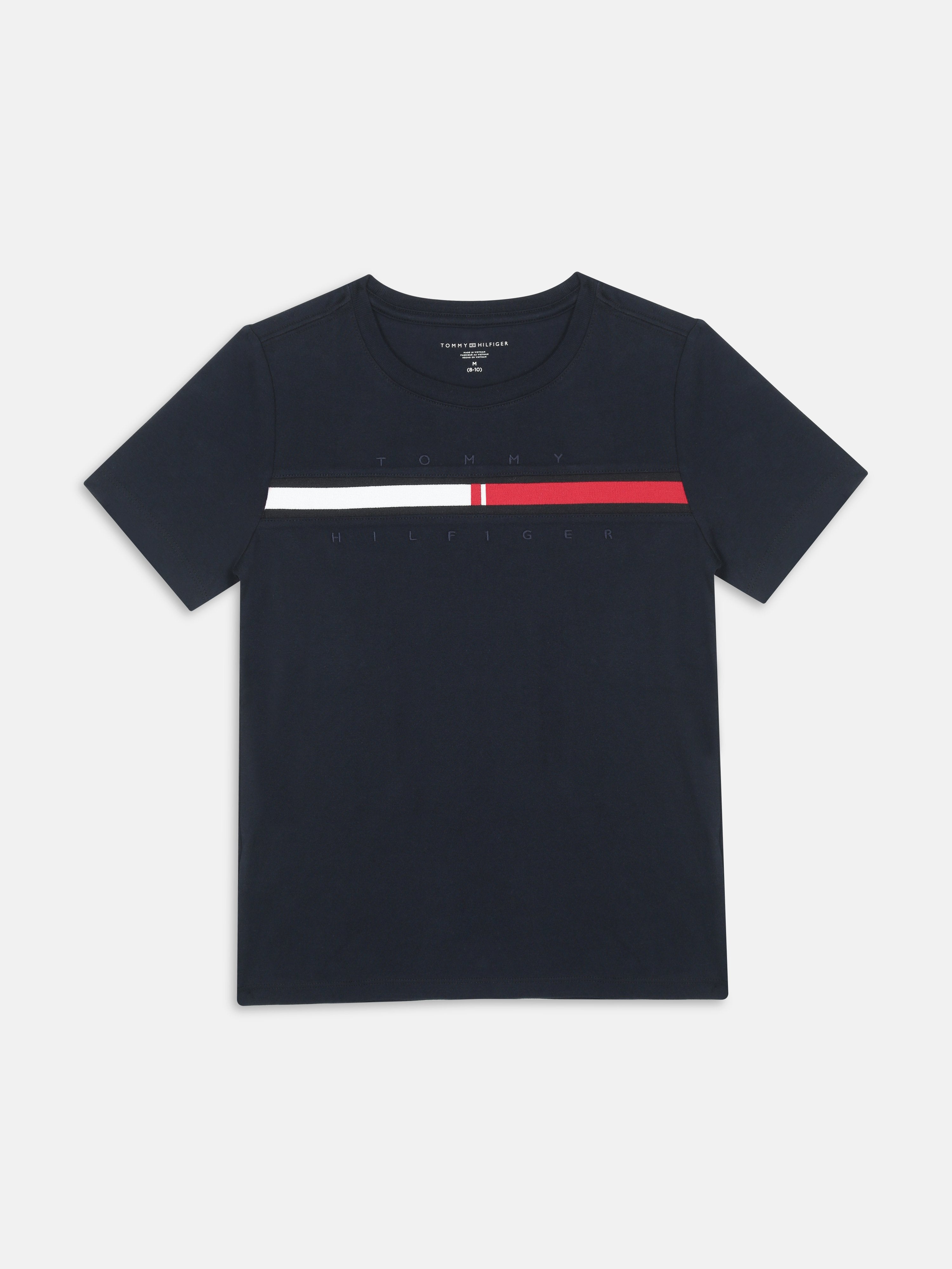 Boys Desert Sky Embroidered Logo Cotton Regular Fit T-Shirt