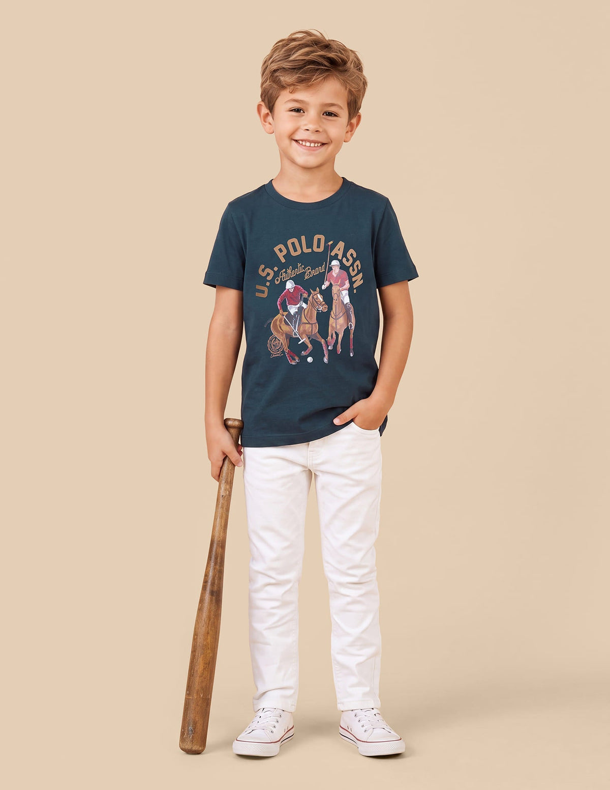 Graphic Brand Printed Regular Fit T-Shirt Teal