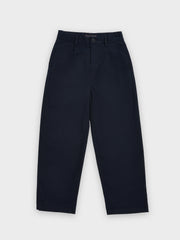 Girls Blue Cotton Blend Straight Casual Bottom