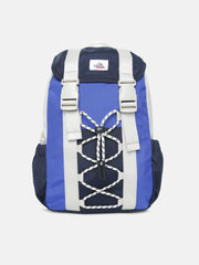 Kids Blue Striped Recycled Polyester Casual Zip Bag