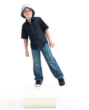 Rare Ones Boys Dark Blue Relaxed Fit Jeans