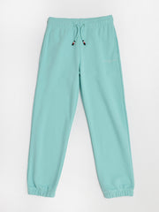 Girls Green Cotton Blend Casual Drawstring Bottom